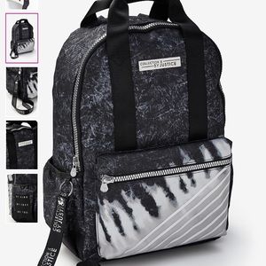 Black Tie dye Backpack from Justice Brand New
